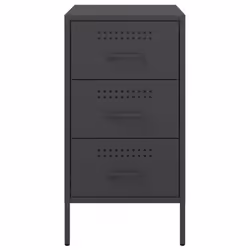 VidaXL 843079 Table de nuit et table de chevet Noir - Vue supplémentaire 6