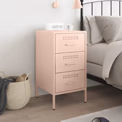 VidaXL 843080 Table de nuit et table de chevet Rose