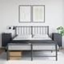 vidaXL Table de chevet 2 pcs anthracite 36x39x68 cm acier