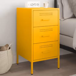 VidaXL 843084 Table de nuit et table de chevet Jaune