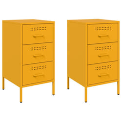 VidaXL 843085 Table de nuit et table de chevet Jaune