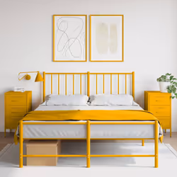 VidaXL 843085 Table de nuit et table de chevet Jaune