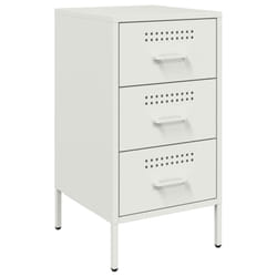 VidaXL 843088 Table de nuit et table de chevet Blanc