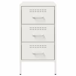 VidaXL 843088 Table de nuit et table de chevet Blanc - Vue supplémentaire 6