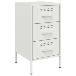 VidaXL 843089 Table de nuit et table de chevet Blanc