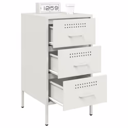 VidaXL 843089 Table de nuit et table de chevet Blanc - Vue supplémentaire 5