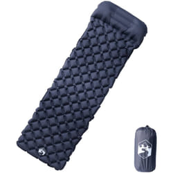 Vidaxl - Matelas de camping gonflable avec oreiller 1 personne gris