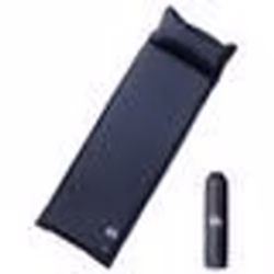 vidaXL Matelas de camping autogonflant avec oreiller 1 personne gris