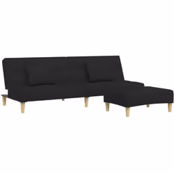 Ce canapé-lit avec repose-pied est une solution parfaite pour accueillir des invités pour la nuit tout en offrant un espace c ...