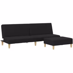 Ce canapé-lit avec repose-pied est une solution parfaite pour accueillir des invités pour la nuit tout en offrant un espace c ...