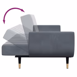 VidaXL 3258152 canapé Gris - Vue supplémentaire 8