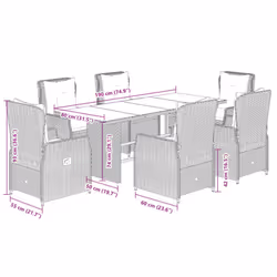 VidaXL 3262783 ensemble de meubles de jardin - Vue supplémentaire 8