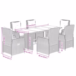 VidaXL 3262787 ensemble de meubles de jardin - Vue supplémentaire 8
