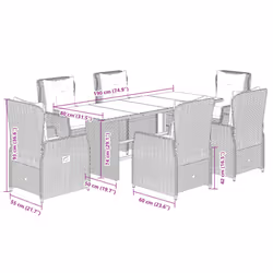 VidaXL 3262793 ensemble de meubles de jardin - Vue supplémentaire 8