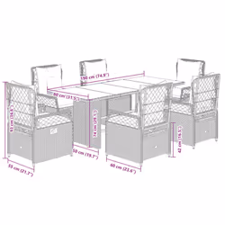 VidaXL 3262936 ensemble de meubles de jardin - Vue supplémentaire 8