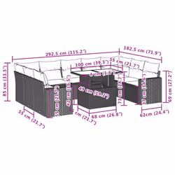 VidaXL 3267479 ensemble de meubles de jardin - Vue supplémentaire 8