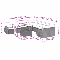 VidaXL 3268796 ensemble de meubles de jardin - Vue supplémentaire 8