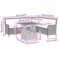 VidaXL 3262083 ensemble de meubles de jardin - Vue supplémentaire 8