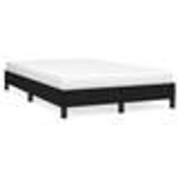 vidaXL Cadre de lit sans matelas noir 120x190 cm tissu - 120 x 190 cm