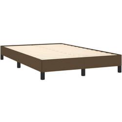 vidaXL Cadre de lit sans matelas marron foncé 120x190 cm tissu - 120 x 190 cm