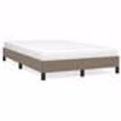 vidaXL Cadre de lit sans matelas taupe 120x190 cm tissu - 120 x 190 cm