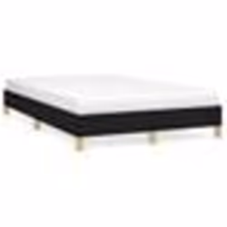 vidaXL Cadre de lit sans matelas noir 120x190 cm tissu - 120 x 190 cm