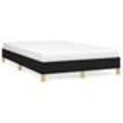 vidaXL Cadre de lit sans matelas noir 120x190 cm tissu - 120 x 190 cm