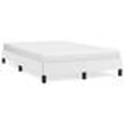 vidaXL Cadre de lit sans matelas blanc 120x190 cm similicuir - 120 x 190 cm