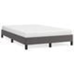 vidaXL Cadre de lit sans matelas gris 120x190 cm similicuir - 120 x 190 cm