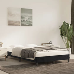 Vidaxl - Cadre de lit noir 120x190 cm velours