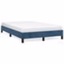 vidaXL Cadre de lit sans matelas bleu foncé 120x190 cm velours - 120 x 190 cm