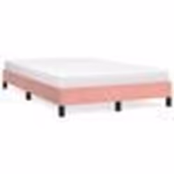 vidaXL Cadre de lit sans matelas rose 120x190 cm velours - 120 x 190 cm
