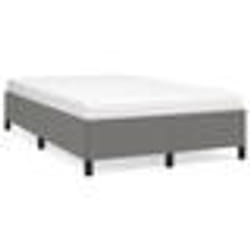 vidaXL Cadre de lit sans matelas gris foncé 120x190 cm tissu - 120 x 190 cm
