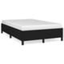 vidaXL Cadre de lit sans matelas noir 120x190 cm tissu - 120 x 190 cm