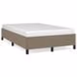 vidaXL Cadre de lit sans matelas taupe 120x190 cm tissu - 120 x 190 cm