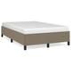 vidaXL Cadre de lit sans matelas taupe 120x190 cm tissu - 120 x 190 cm