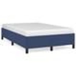 vidaXL Cadre de lit sans matelas bleu 120x190 cm tissu - 120 x 190 cm