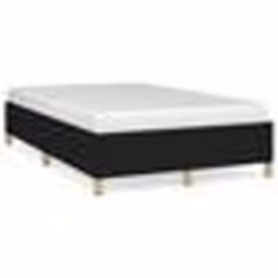 vidaXL Cadre de lit sans matelas noir 120x190 cm tissu - 120 x 190 cm