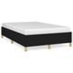 vidaXL Cadre de lit sans matelas noir 120x190 cm tissu - 120 x 190 cm