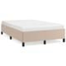 vidaXL Cadre de lit sans matelas cappuccino 120x190 cm similicuir - 120 x 190 cm