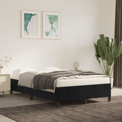 vidaXL Cadre de lit sans matelas gris foncé 120x190 cm velours