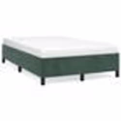 vidaXL Cadre de lit sans matelas vert foncé 120x190 cm velours - 120 x 190 cm