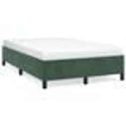 vidaXL Cadre de lit sans matelas vert foncé 120x190 cm velours - 120 x 190 cm