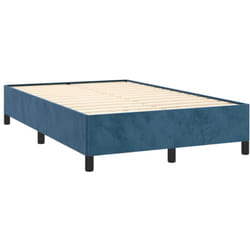 Vidaxl - Cadre de lit sans matelas bleu foncé 120x190 cm velours