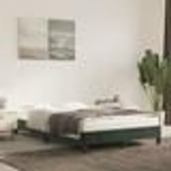vidaXL Sommier à lattes de lit avec matelas noir 120x190 cm tissu - 120 x 190 cm