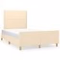 vidaXL Cadre de lit sans matelas crème 120x190 cm tissu - 120 x 190 cm