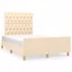 vidaXL Cadre de lit sans matelas crème 120x190 cm tissu - 120 x 190 cm