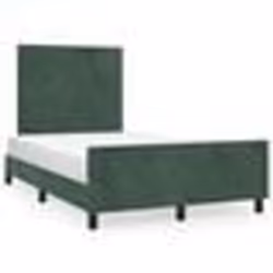 vidaXL Cadre de lit sans matelas vert foncé 120x190 cm velours - 120 x 190 cm