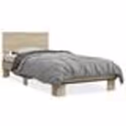 vidaXL Cadre de lit sans matelas chêne sonoma 100x200 cm - 100 x 200 cm