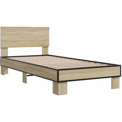 Vidaxl - Cadre de lit sans matelas chêne sonoma 90x190 cm